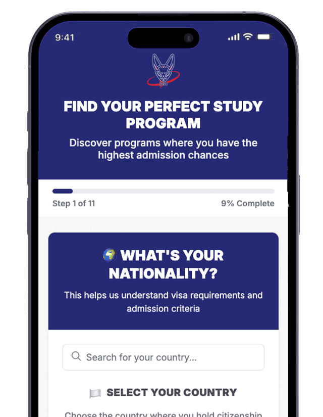 Genie assessment tool — Find your perfect study program