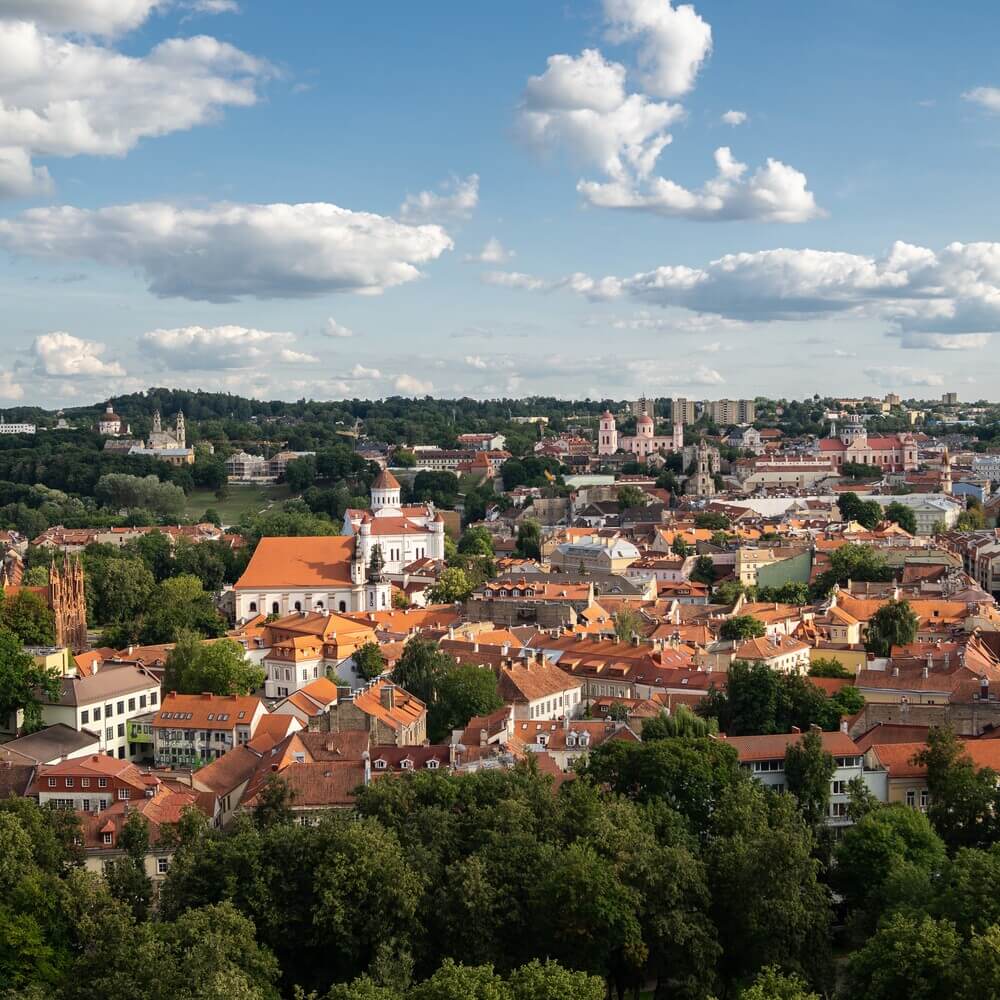 University campus in Vilnius, Lithuania